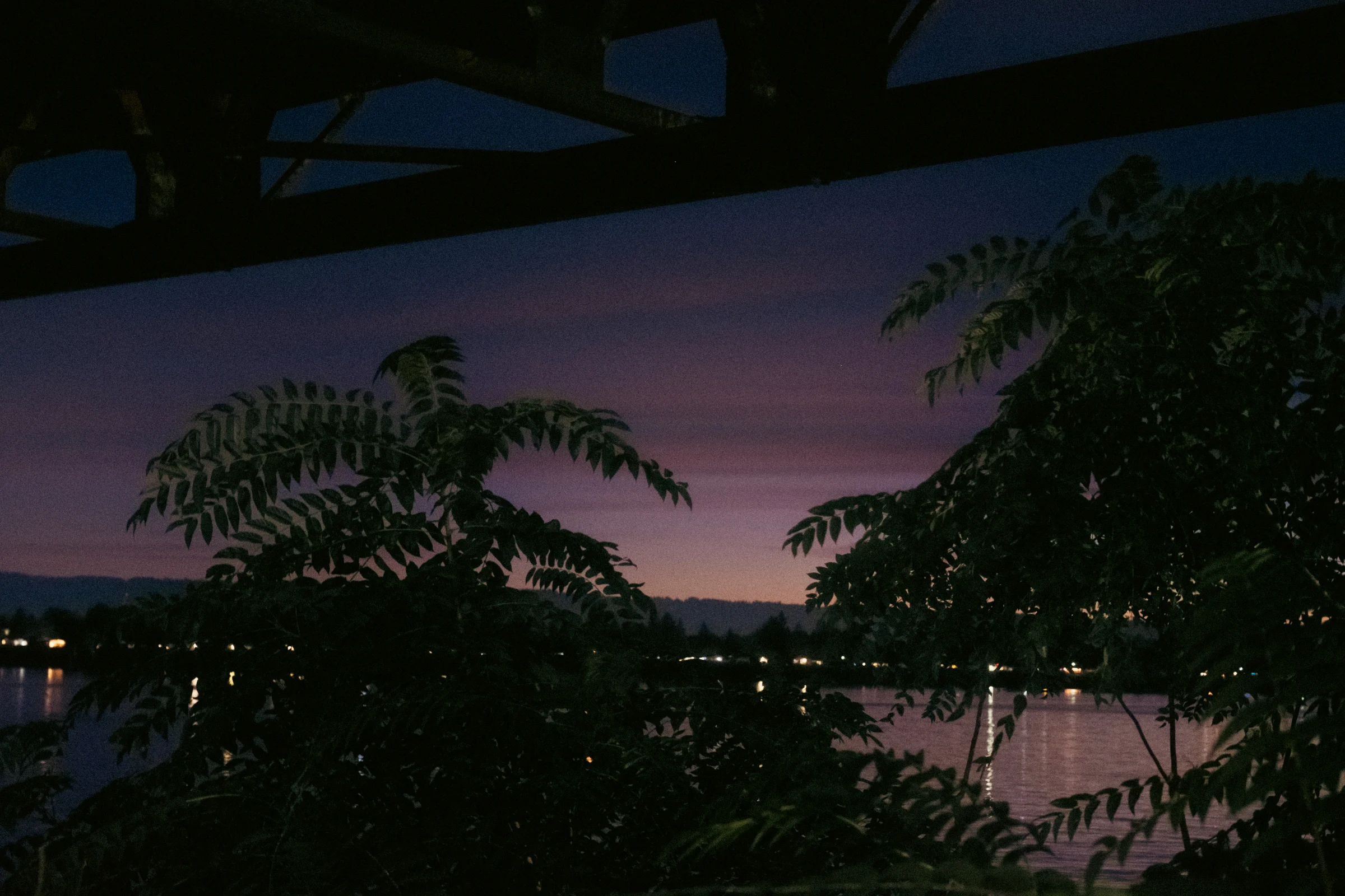 cinematic long exposure moon skyscape vancouver wa sunset