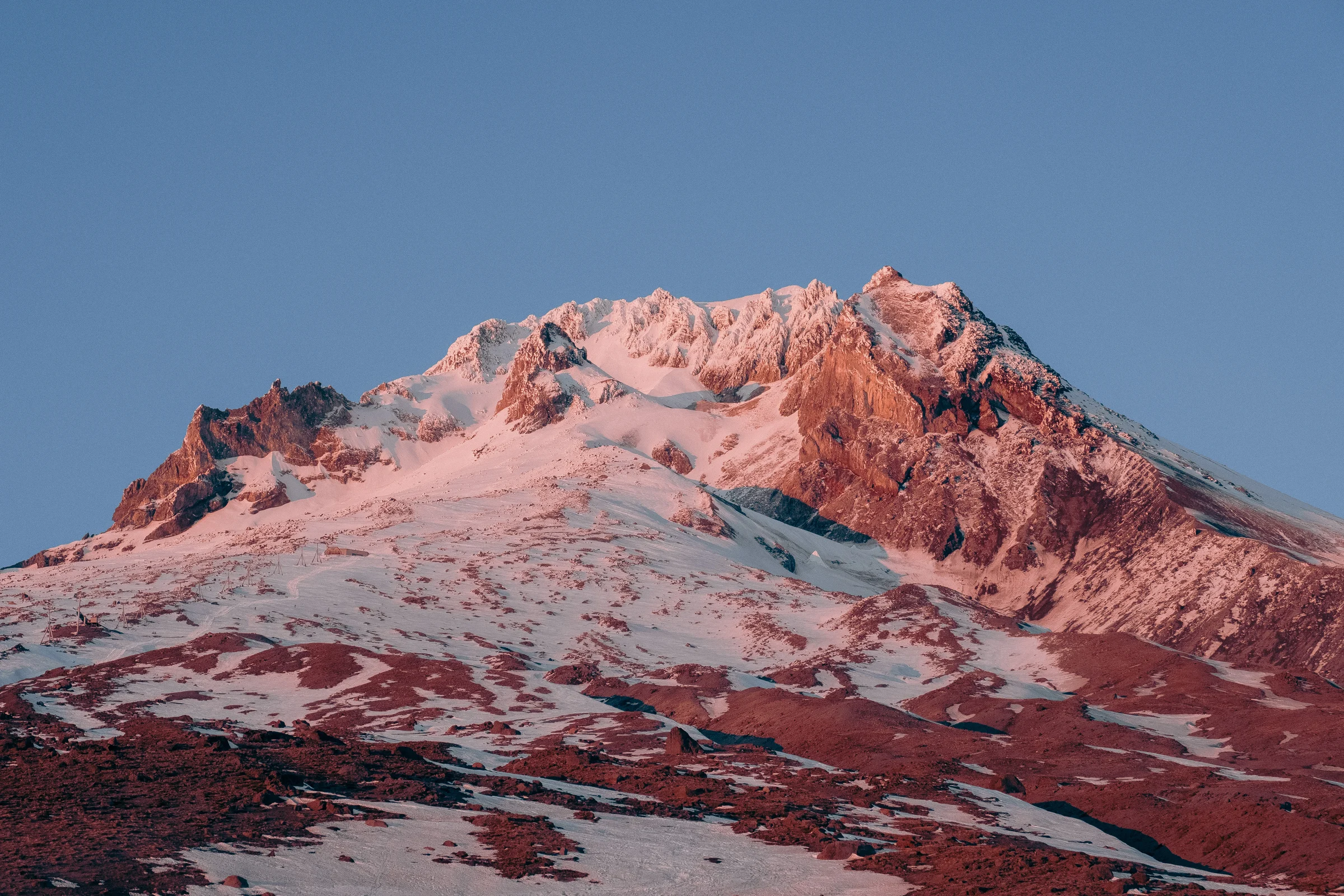 snow covered mt hood hike oregon alpine photography october 2023