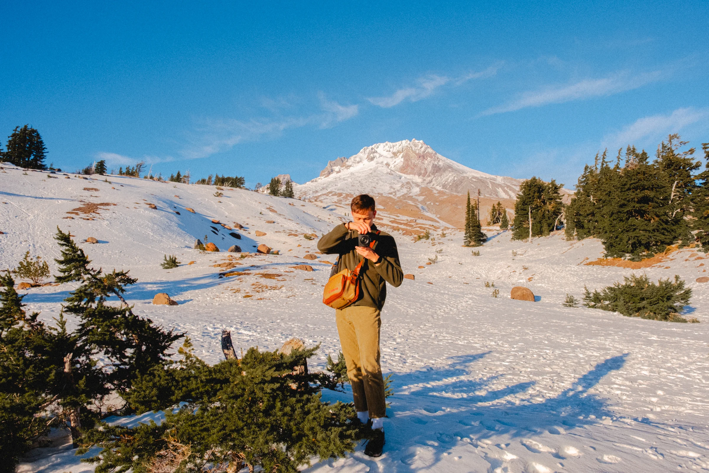 snow covered mt hood hike oregon alpine photography october 2023