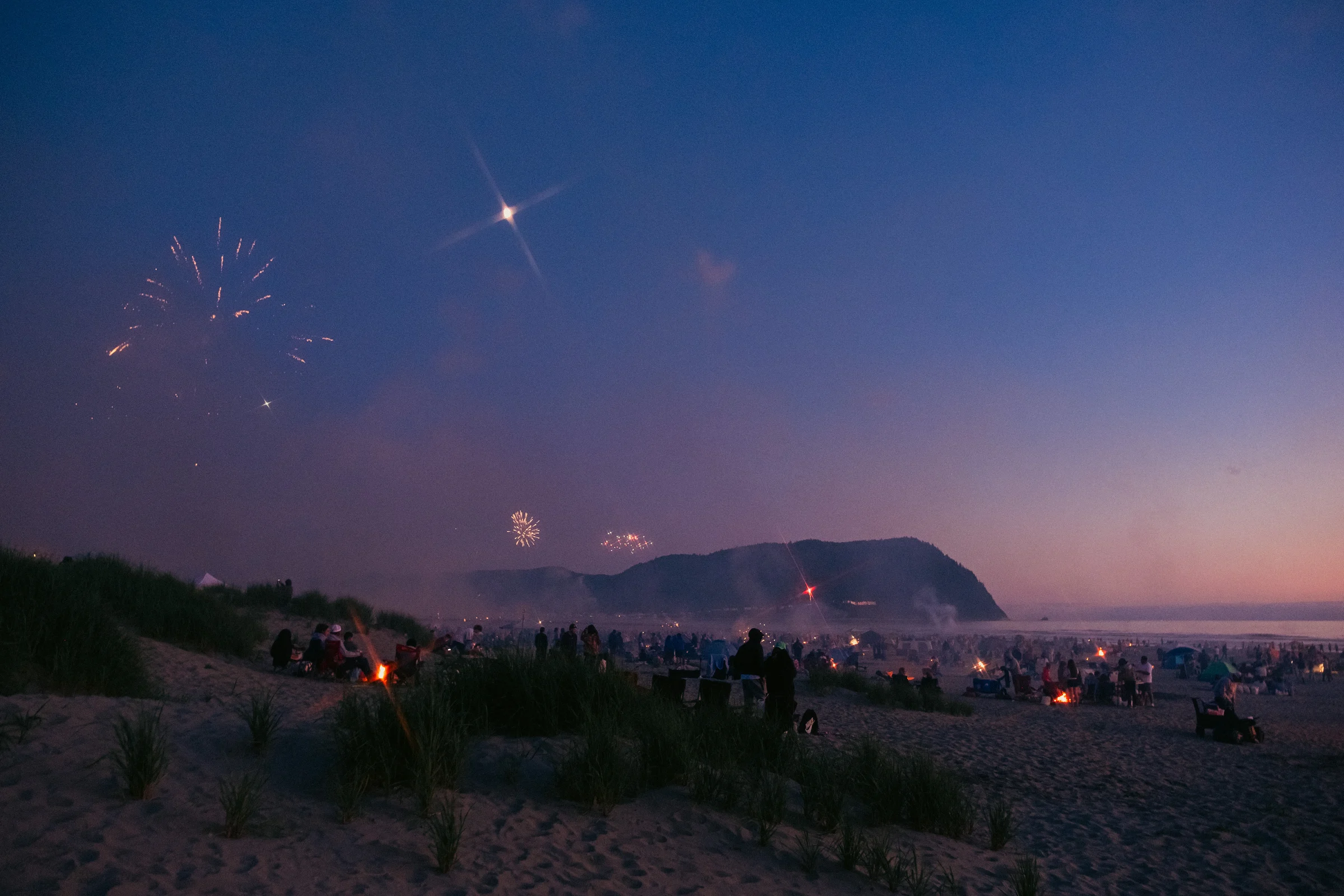 eerie film 4th of july fireworks seaside oregon coast 2025