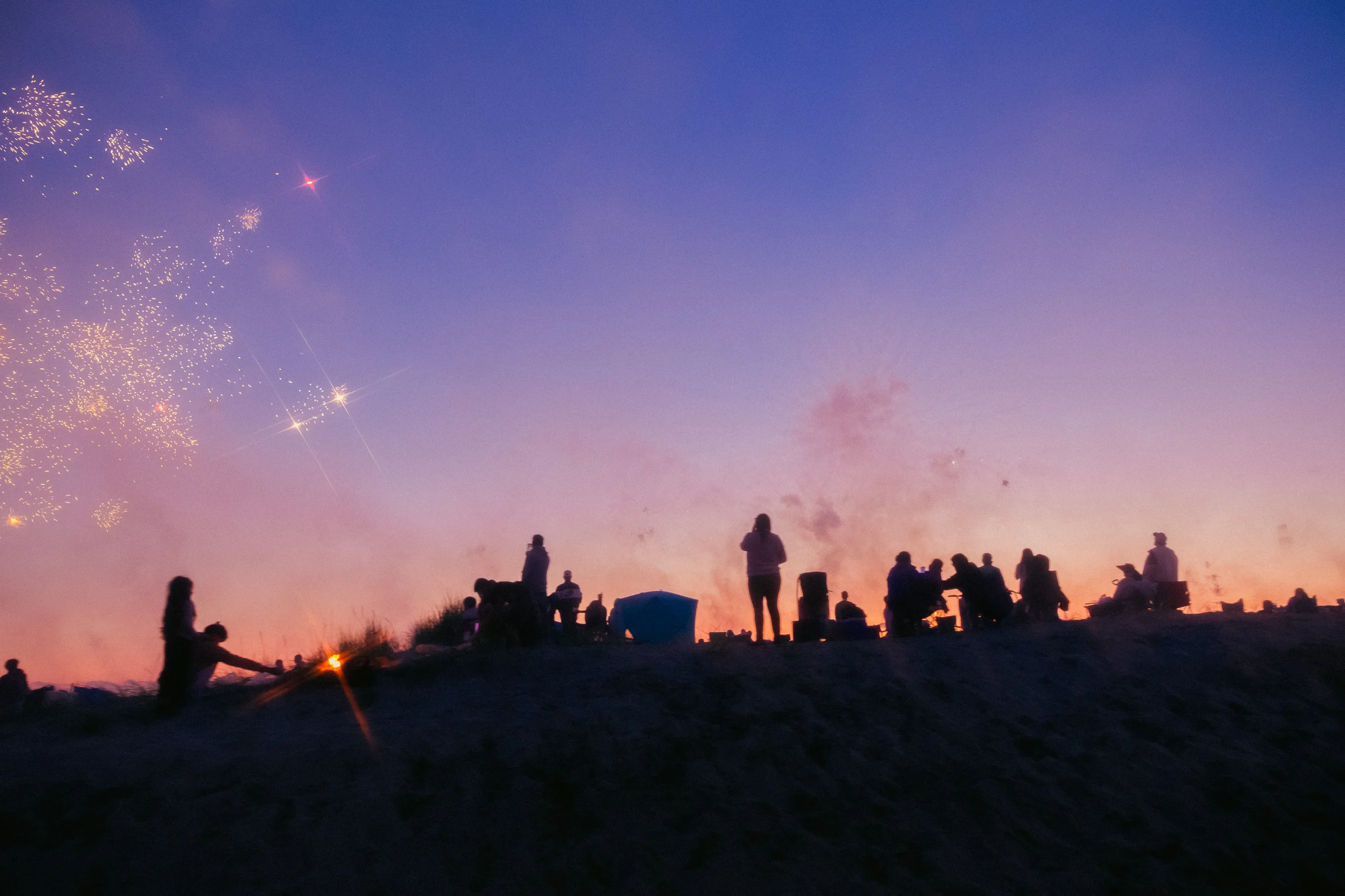 eerie film 4th of july fireworks seaside oregon coast 2025